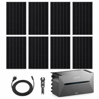 8 Trina Vertex S+ G3 Ultra 480W Solarmodule mit ANKER SOLIX Solarbank 3 Pro, AC-Kabel und MC4-Schlüssel – 3840 Wp