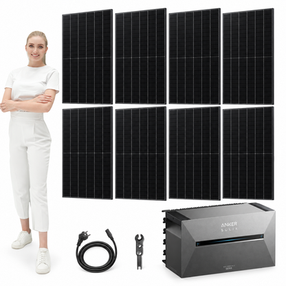 8 Trina Vertex S+ G3 Ultra 480W Solarmodule mit ANKER SOLIX Solarbank 3 Pro, AC-Kabel und MC4-Schlüssel – 3840 Wp, mit Model