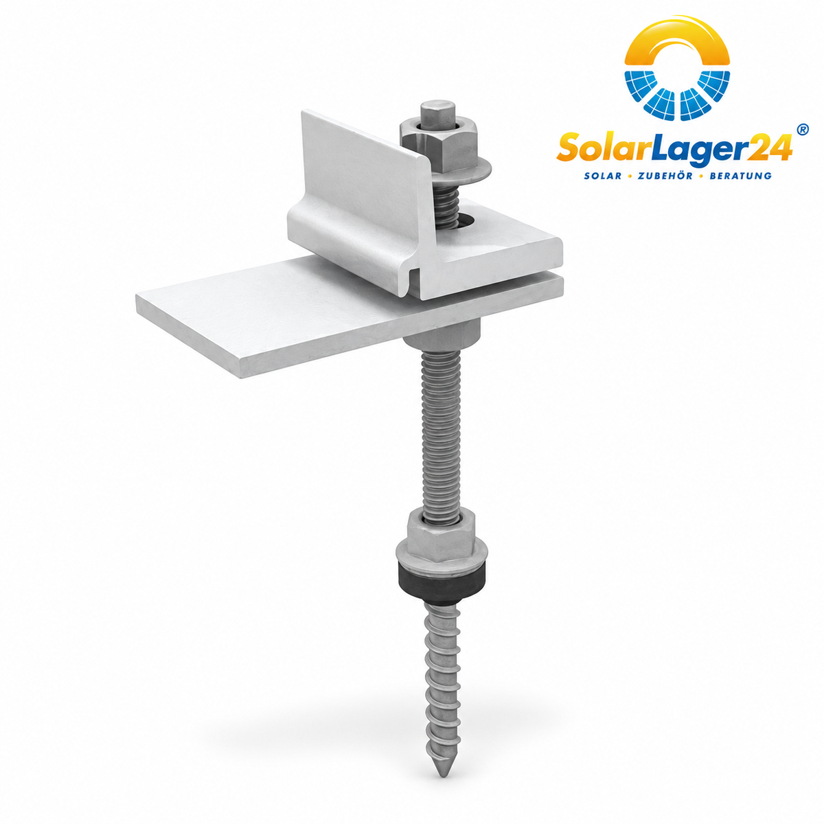 K2 SingleRail Stockschraube M10 × 200 mit Climber | SolarLager24