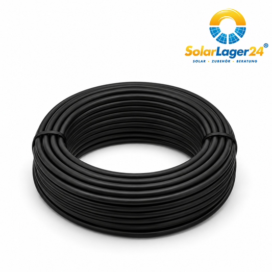 Solarkabel 6mm² Schwarz – 50 m Rolle | UV- & Witterungsbeständig für PV-Anlagen