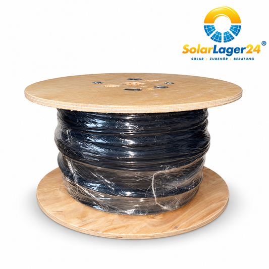 Solarkabel 500m Kabeltrommel, 6mm², schwarz