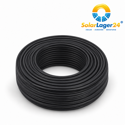 SOLARKABEL 100m, Farbe: schwarz, 4mm²