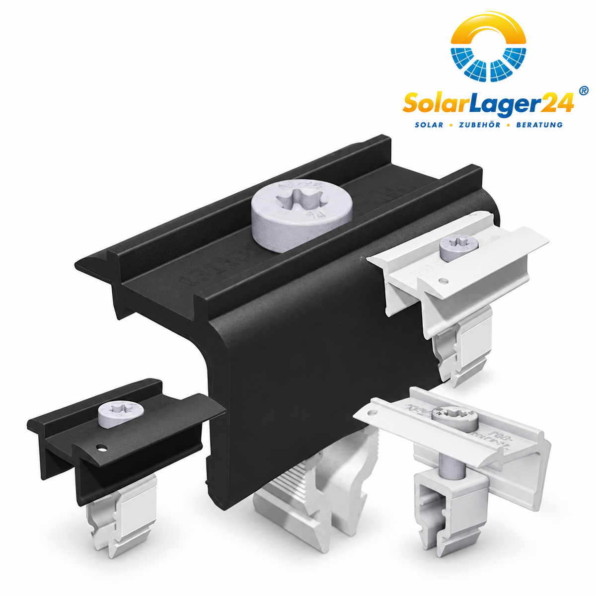Schletter Endklemme | Mittelklemme | Rapid16 30–40 Schwarz | Modulklemme