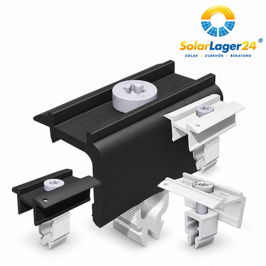 Schletter Endklemme | Mittelklemme | Rapid16 30–40 Schwarz | Modulklemme