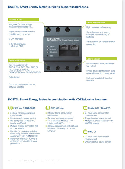 KOSTAL Smart Energy Meter G2 ## für PLENTICORE plus und PIKO MP plus ##