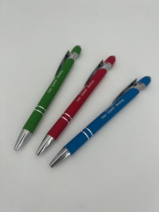 Kugelschreiber Set, 3 Stück (in blau, rot u. grün)