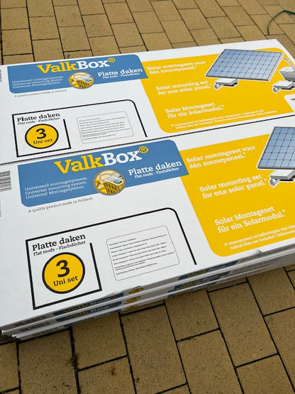 ValkBox3 | Flachdach Aufständerung 20 Grad für 1 Modul bis 110cm