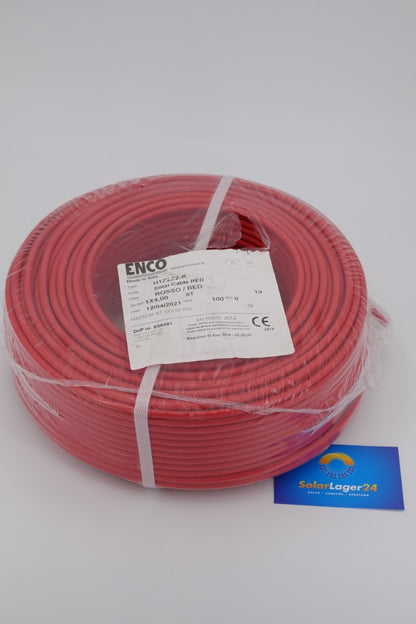 SOLARKABEL 100m, Farbe: rot, 4mm²